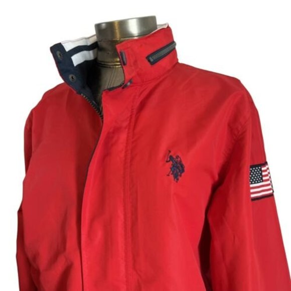 NEW U.S. Polo Assn Red Jacket 109441R1 Small READ - Picture 2 of 8